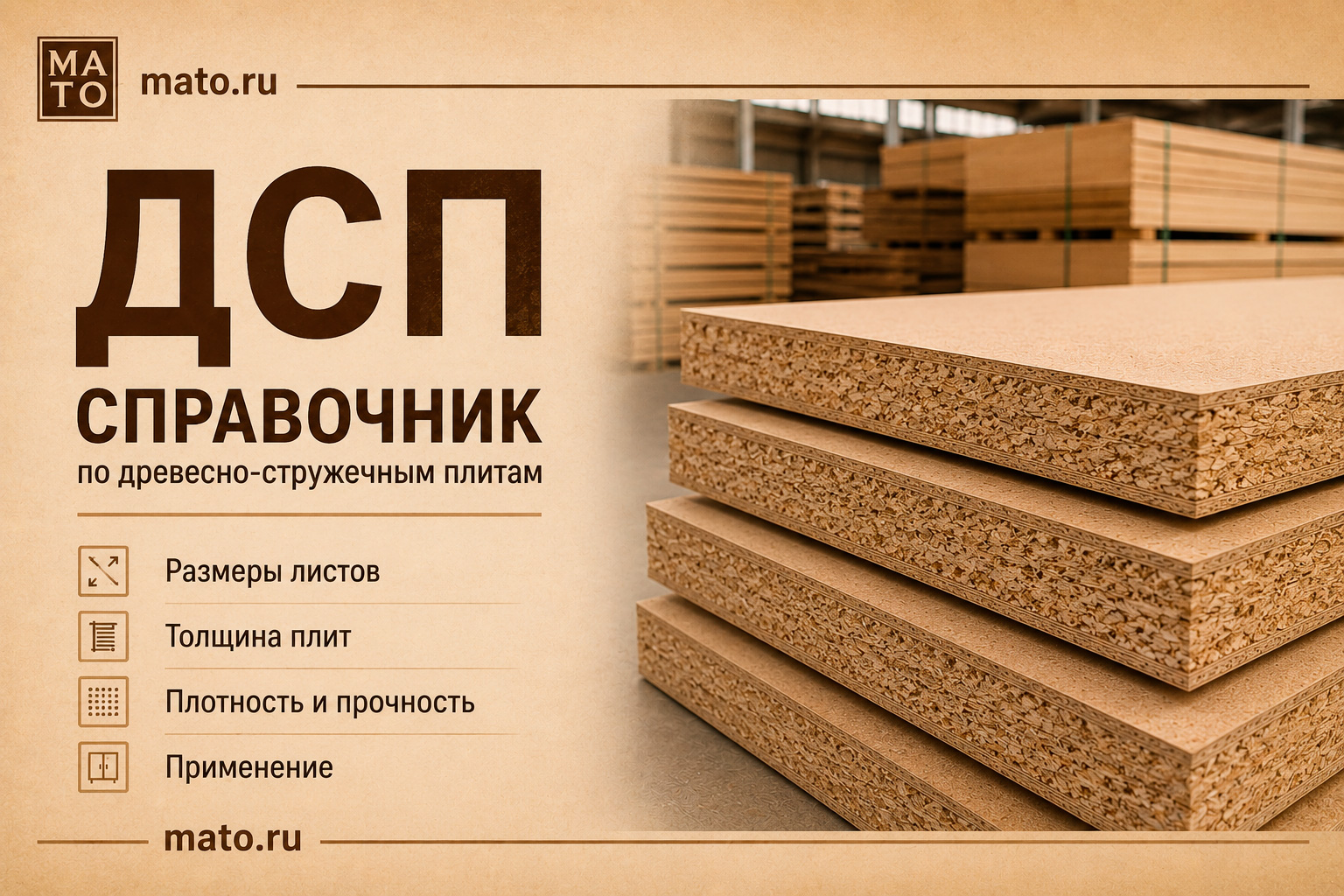 ДСП — справочник по древесно-стружечным плитам