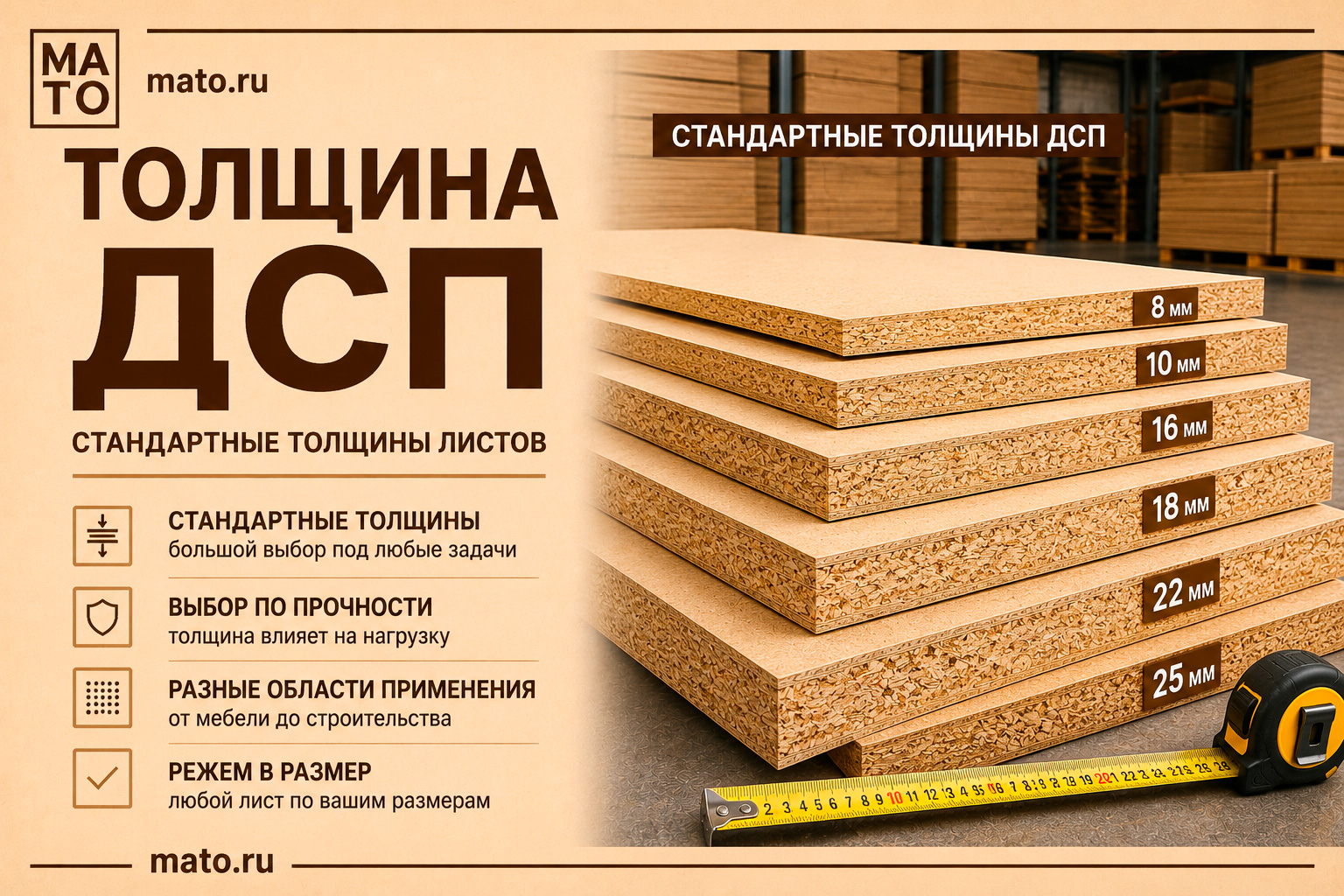 Толщина ДСП
