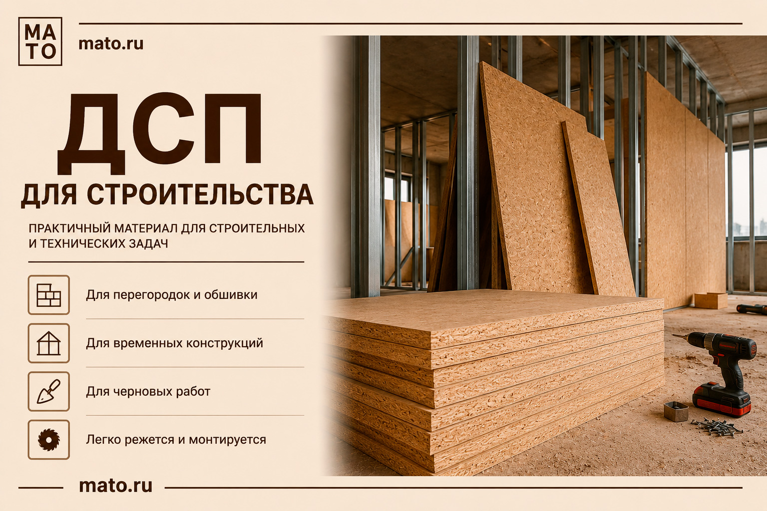ДСП для строительства