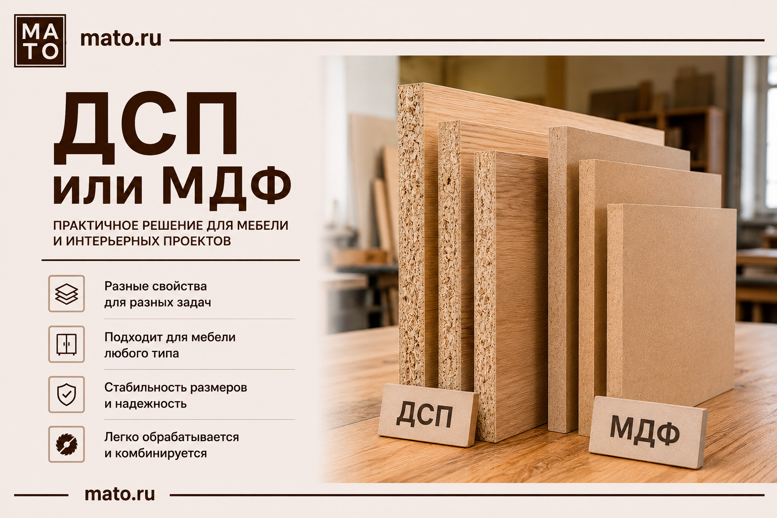 ДСП или МДФ