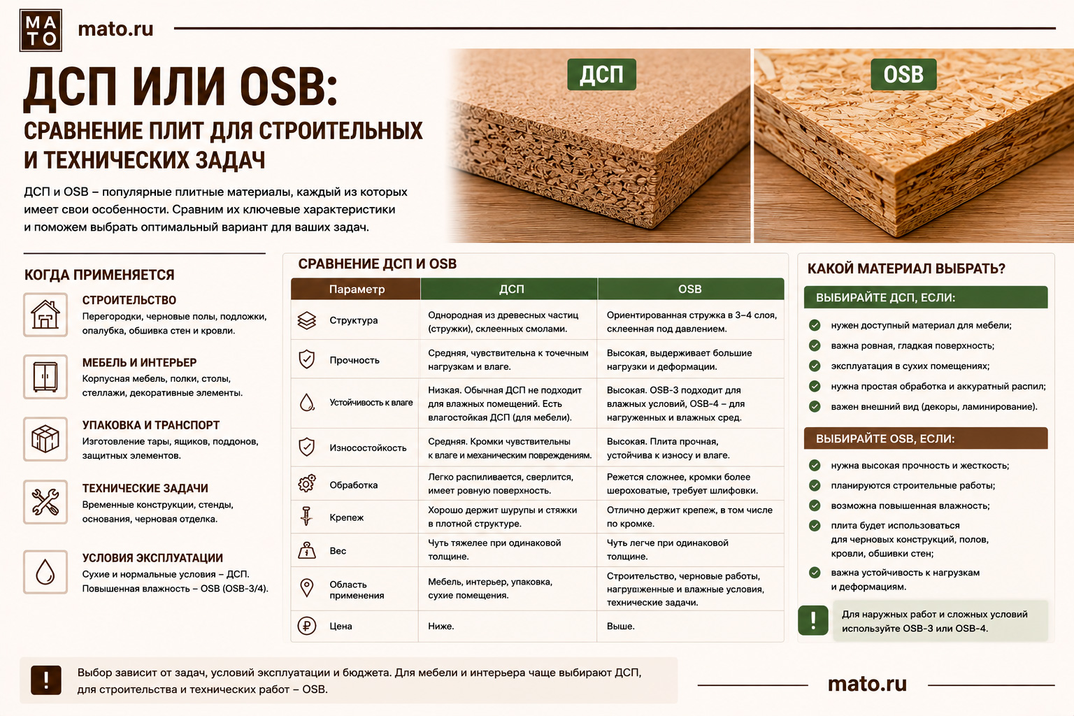 ДСП или OSB: сравнение плит для строительных и технических задач