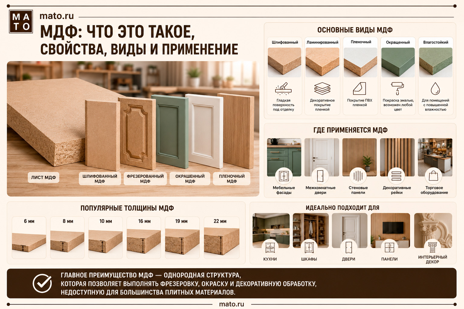 МДФ — справочник по древесноволокнистым плитам средней плотности