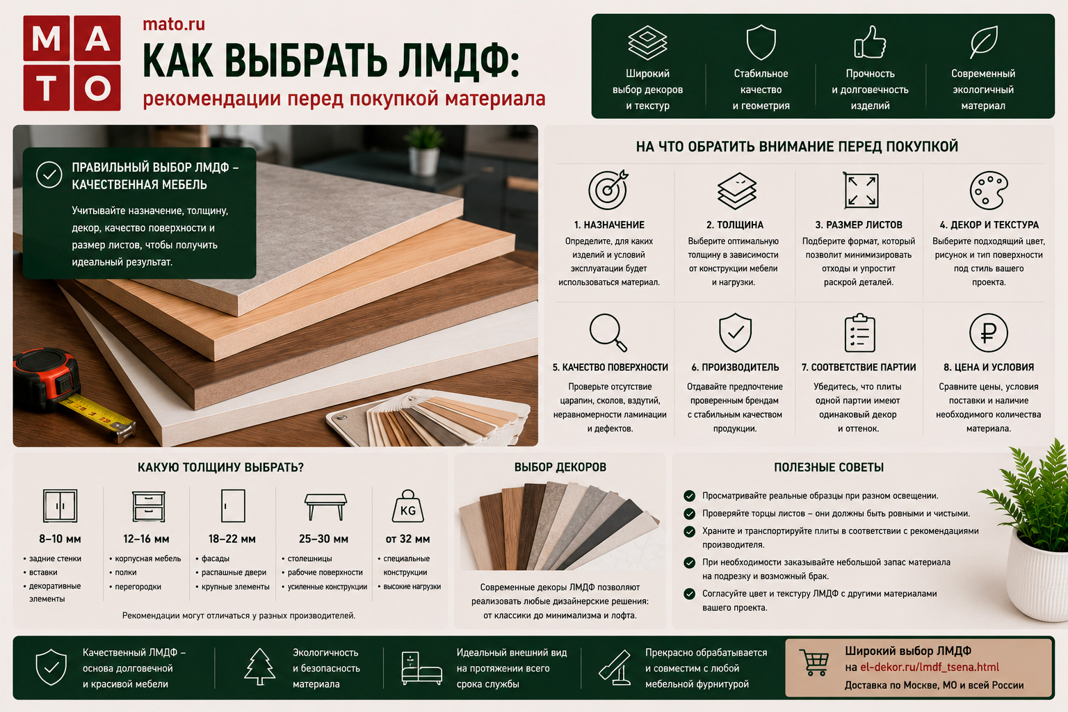 Как выбрать ЛМДФ: рекомендации перед покупкой материала